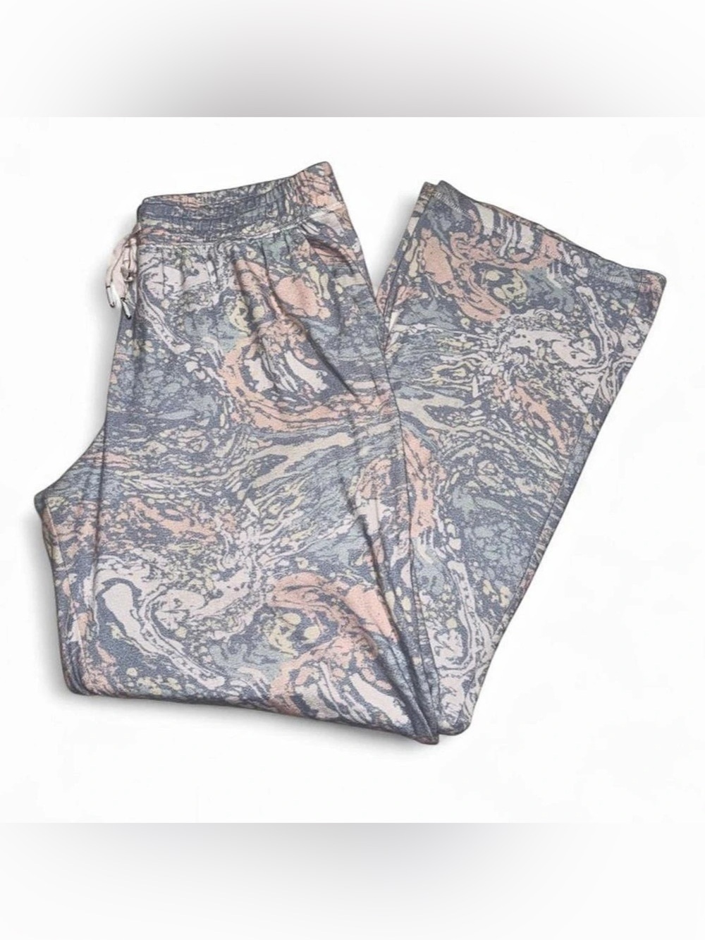 P.J. Salvage Abstract Printed Jogger Pants in Blue & Pink
